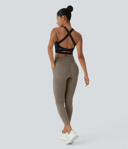 Tummy Control Butt-Lifting Training Leggings with Pockets