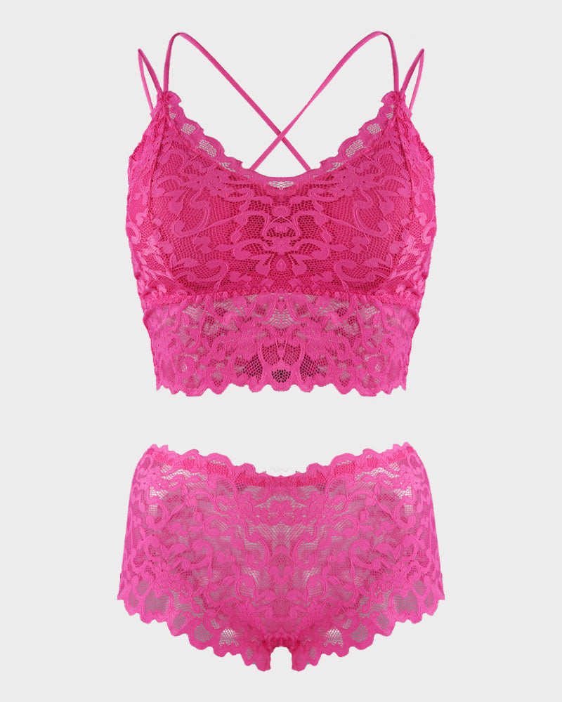 Romantic Lace Bralette & Panty Bundle