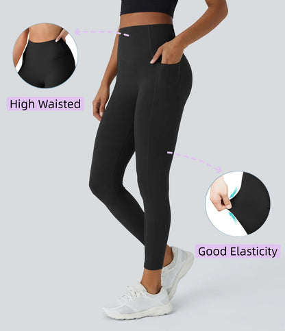 Tummy Control Butt-Lifting Training Leggings with Pockets