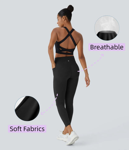 Tummy Control Butt-Lifting Training Leggings with Pockets